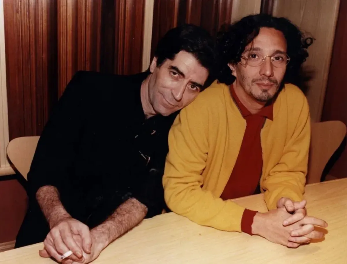 Joaquín Sabina y Fito Páez, Madrid, 1998.
