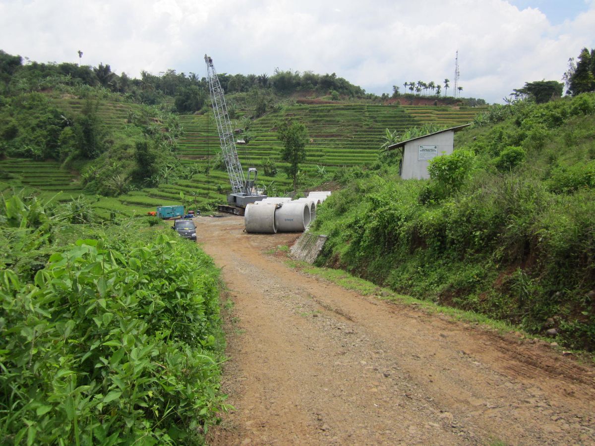 Jacking Reinforced Concrete Pipe Tol Cipularang - Sebelum