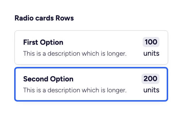 Radio Cards