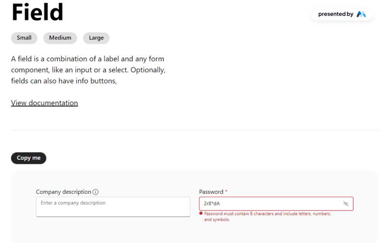 Microsoft Field Component