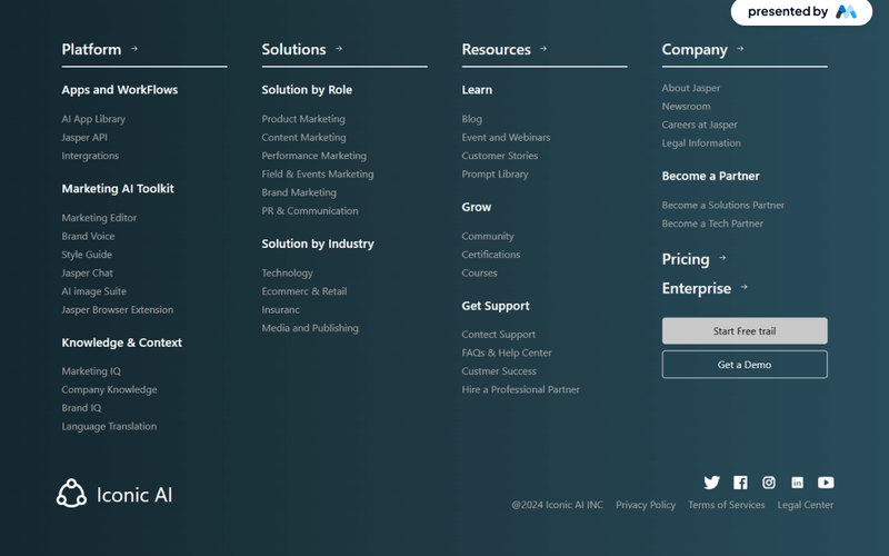 Footer Link Hub
