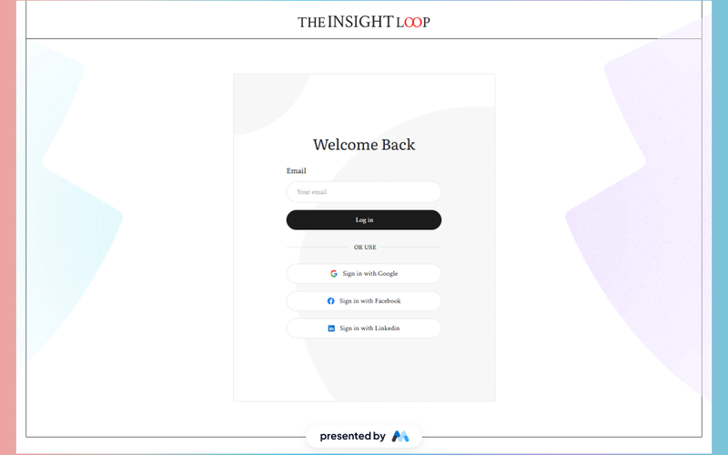 Insight Loop UI Kit Login Passwordless