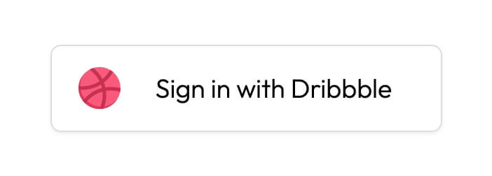 Dribbble Social Login