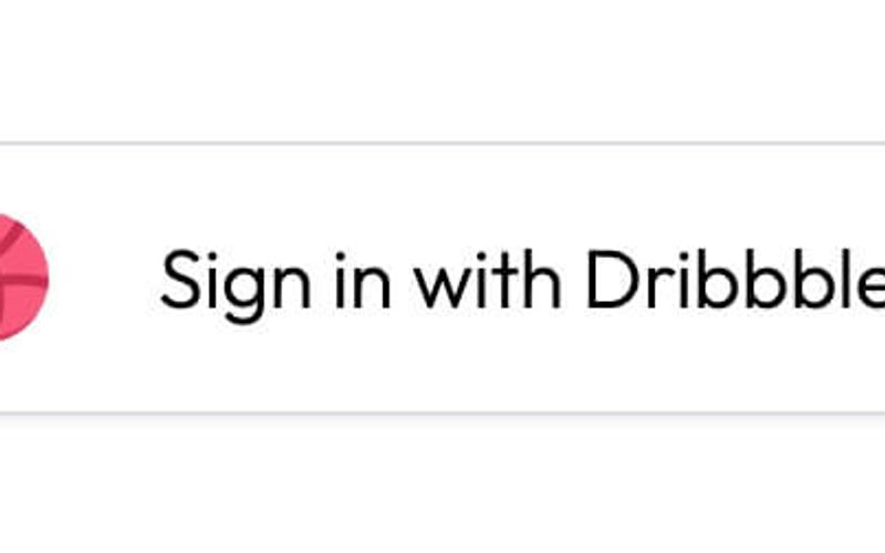 Dribbble Social Login