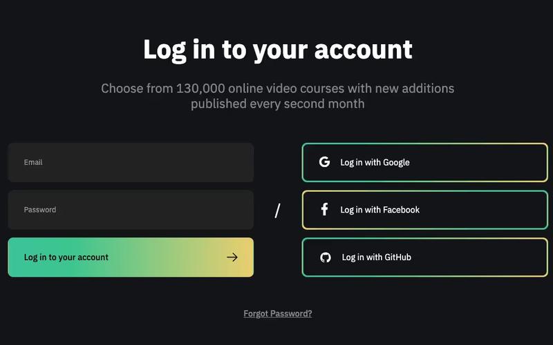Dark Login (Dev Theme)