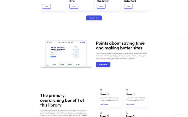 #15 Webflow Component Library Template
