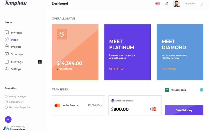 Freelancer Dashboard Template