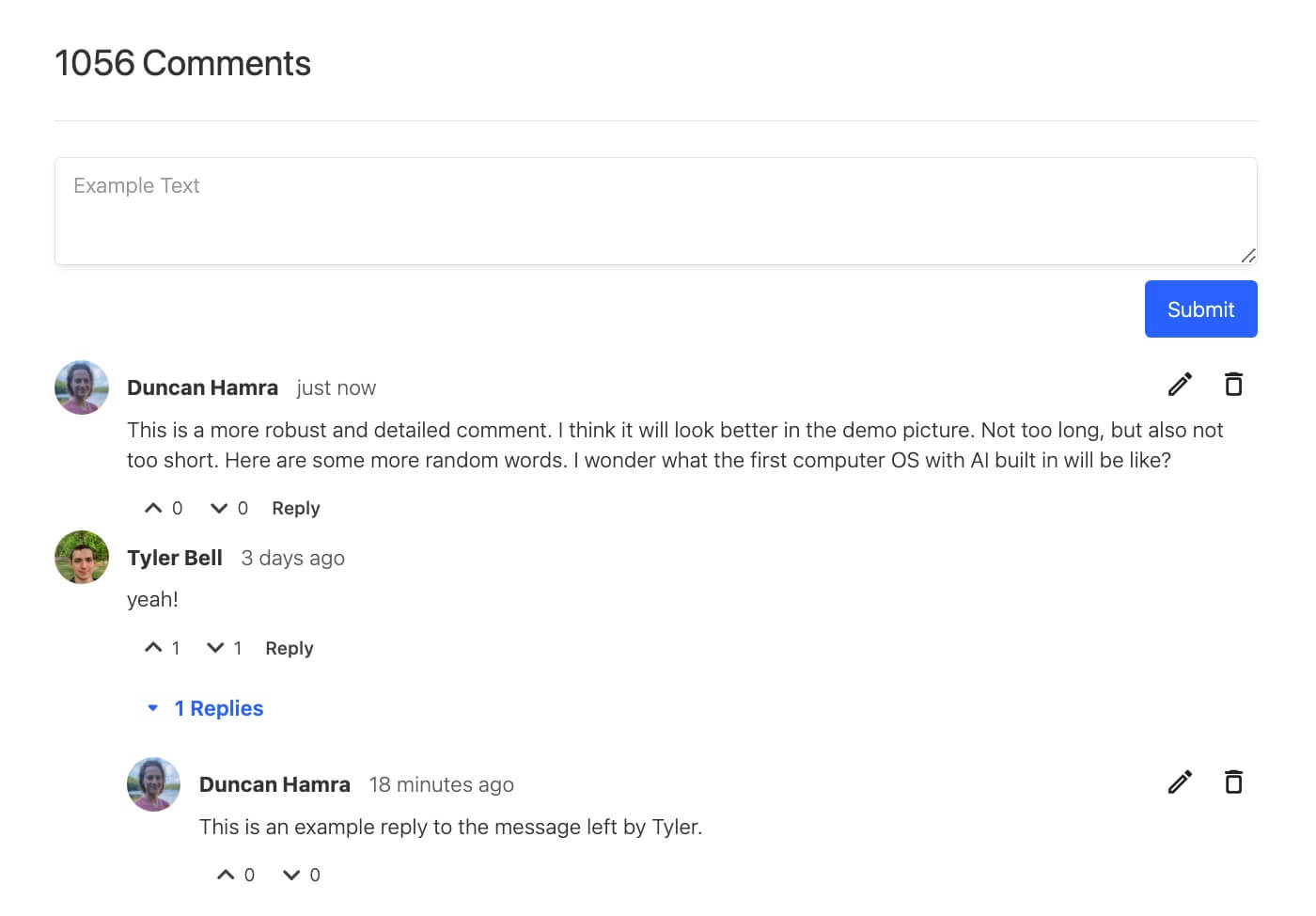 BETA - Commenting UI
