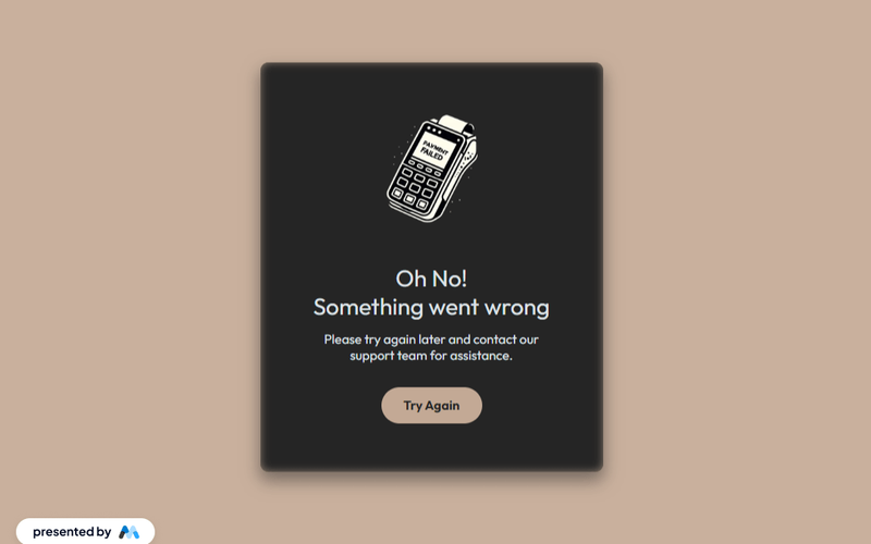 Failed Payment Modal