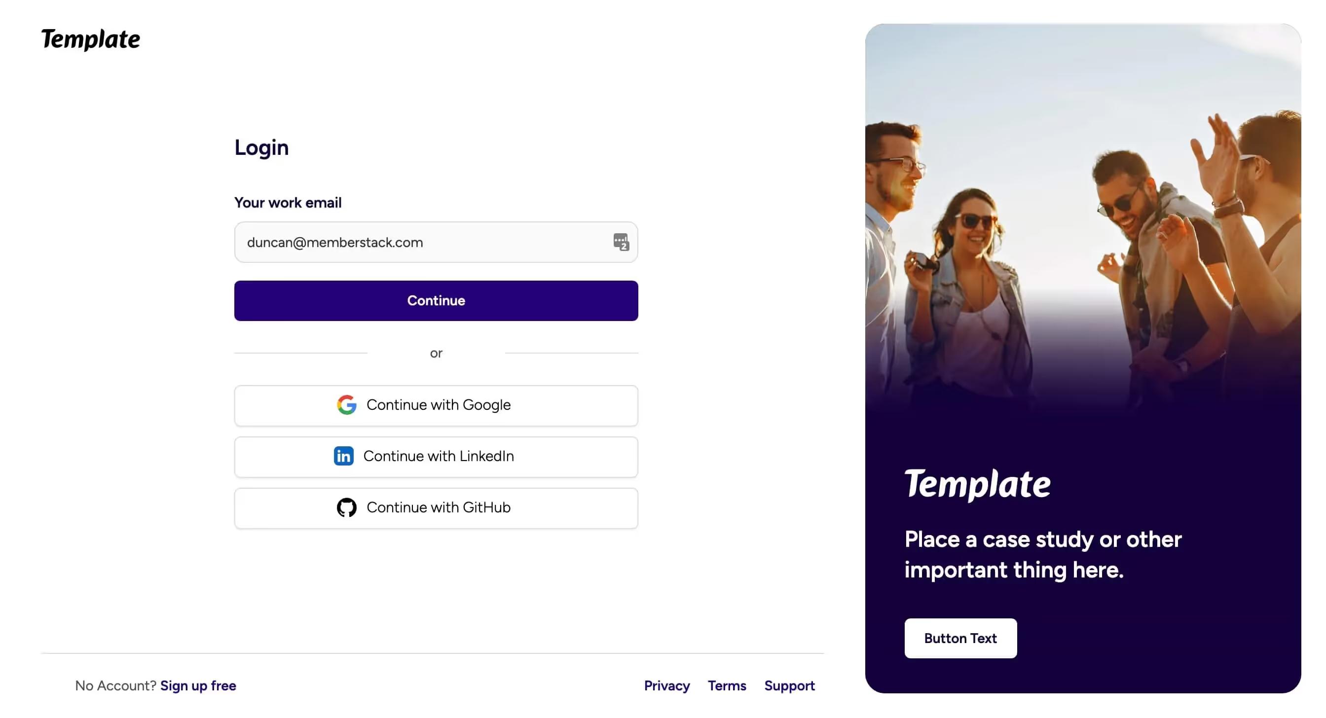 Webflow IX Login