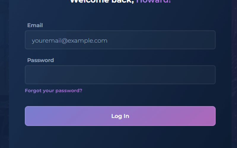 Dark Purple Login Form