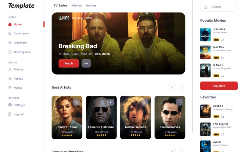 Entertainment Dashboard