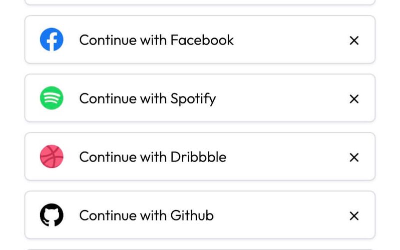 Social Login Buttons