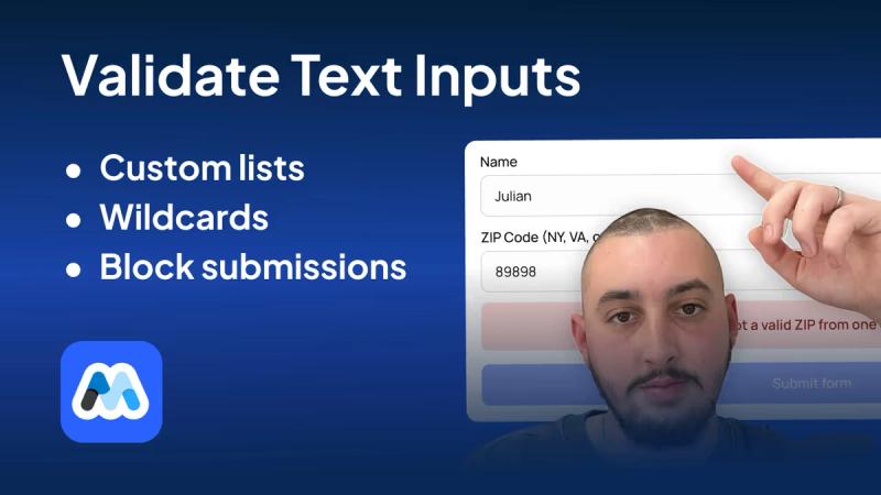 #127 - Valider les entrées de texte