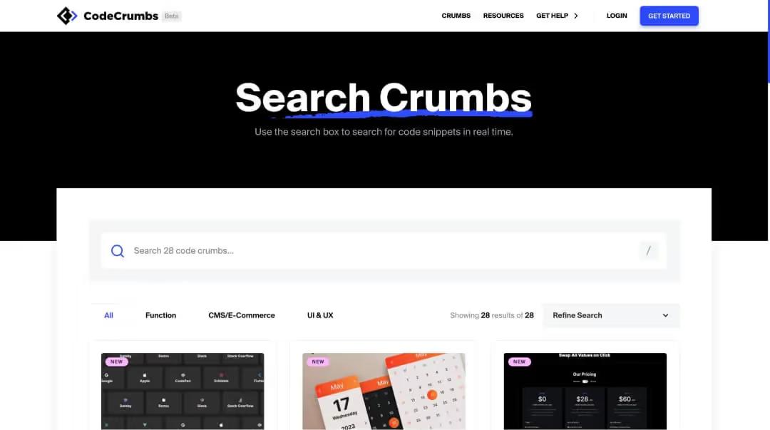 CodeCrumbs screenshot