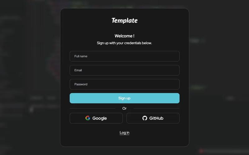 Development Sign Up Form