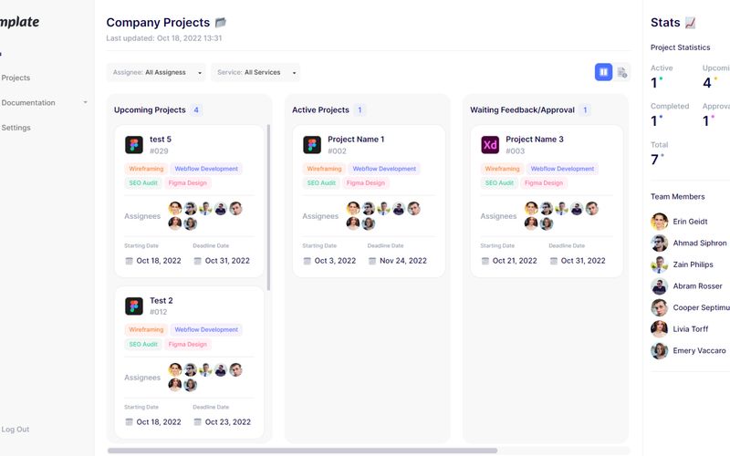 #19 Webflow Agency Dashboard