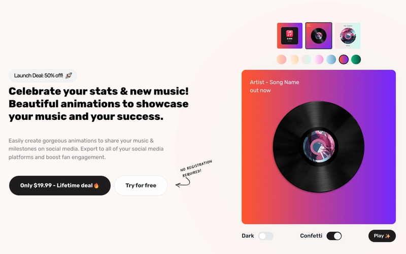 Music Tickers