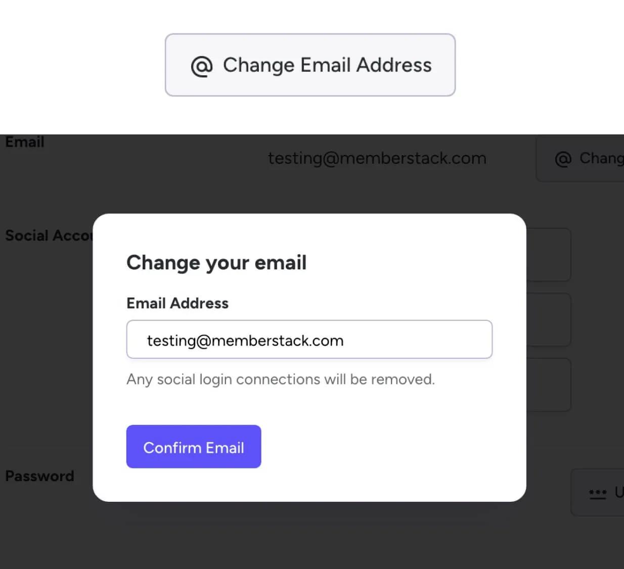 Change Email Modal