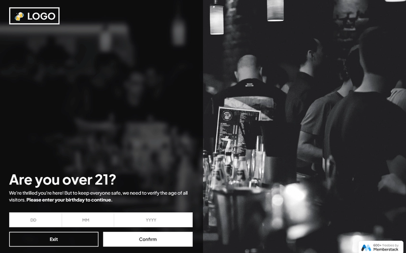 Age Gate Popup