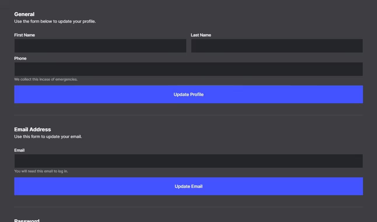 Account Settings