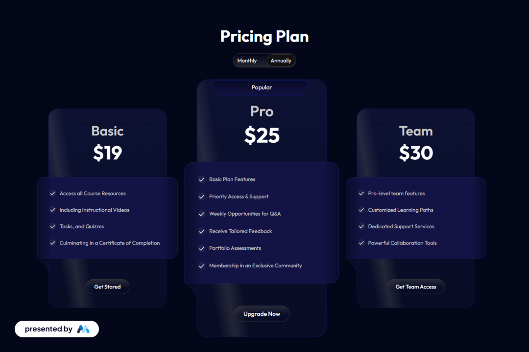 Striking Purple Pricing