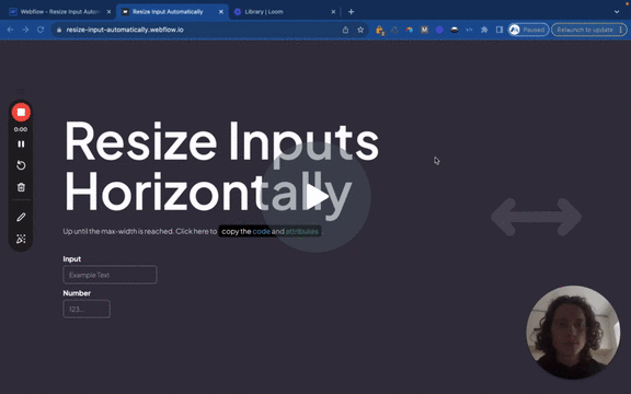 #101 - Automatically Resize Input Width