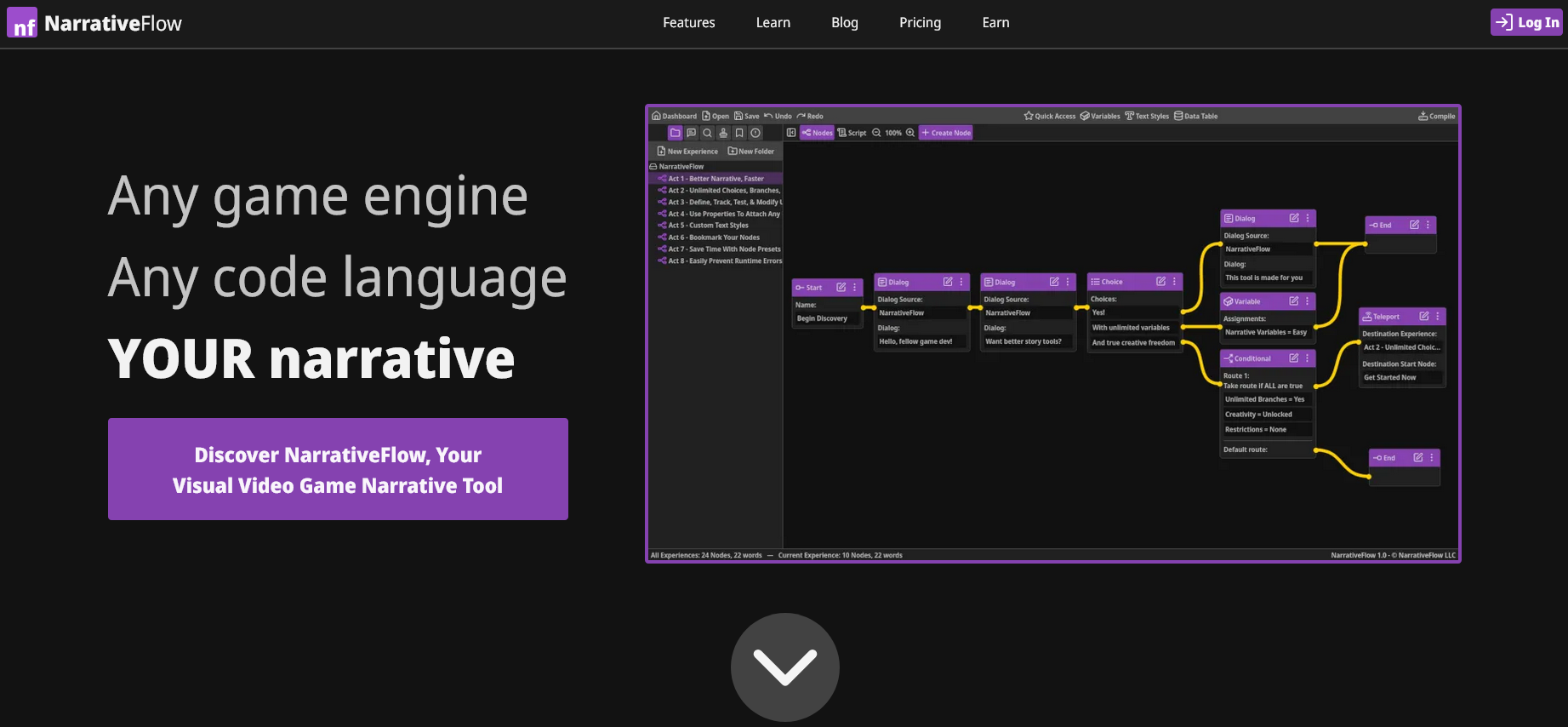 Narrative Flow screenshot