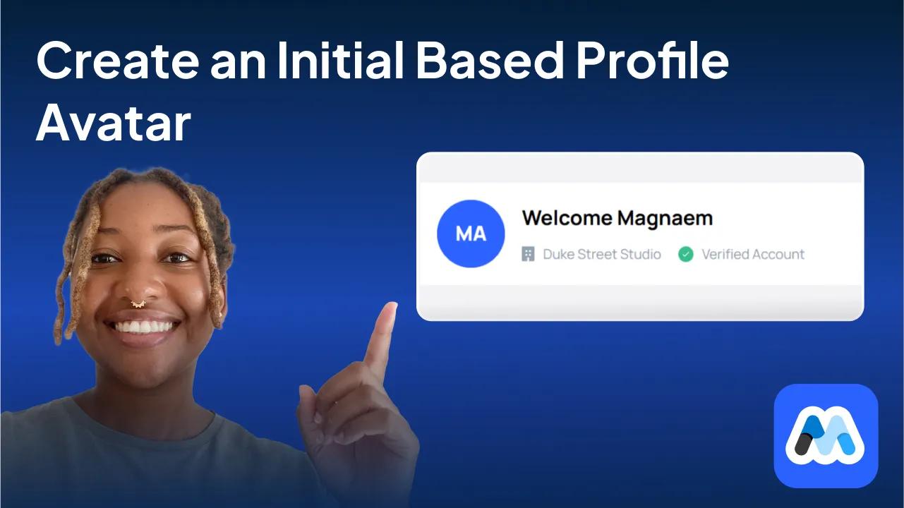 #143 - Initial Based Profile Avatar 