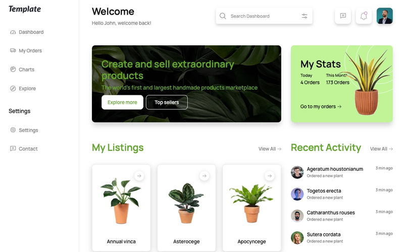 eCom Dashboard