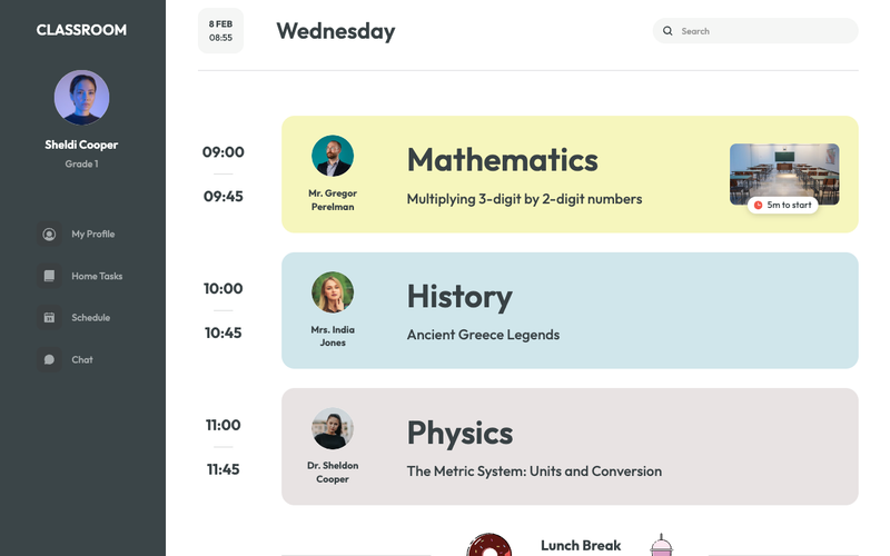 eLearning Dashboard Template