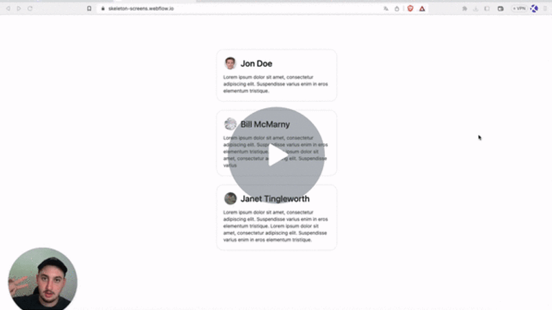 #23 - Écrans squelettes / chargeurs de contenu