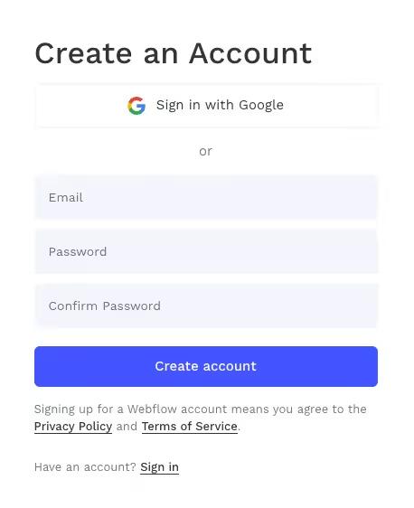 Sign Up With Password Confirmation