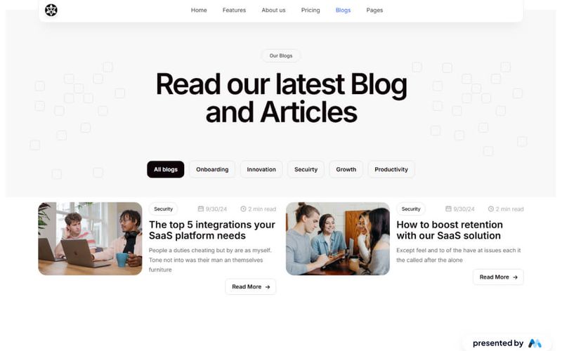 Blog Overview Template