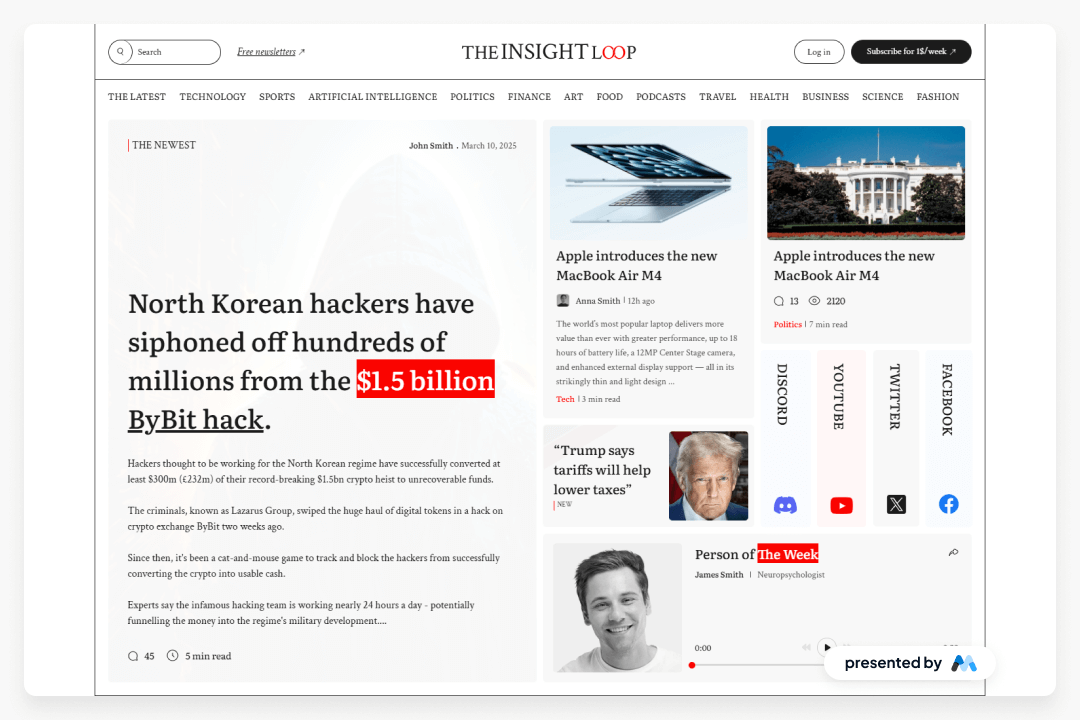 Insight Loop UI Kit Landing Page
