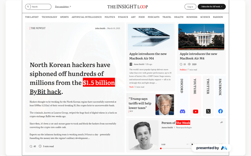Insight Loop UI Kit Landing Page