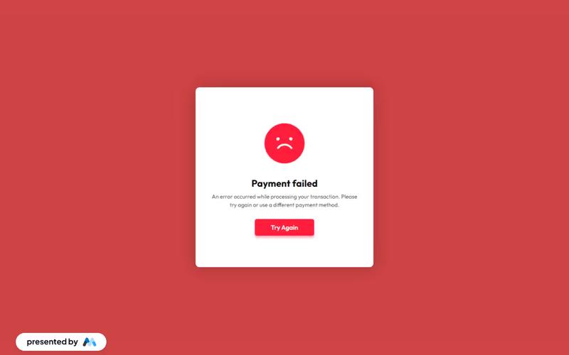 Payment Failed Alert