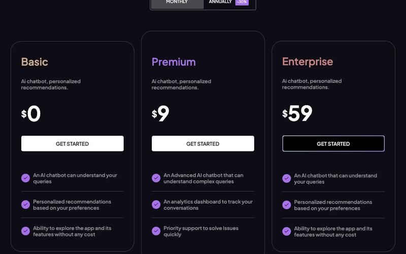 AI Product Pricing Table