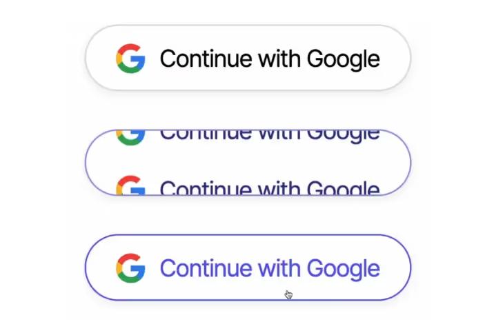 Animated Google Auth Button