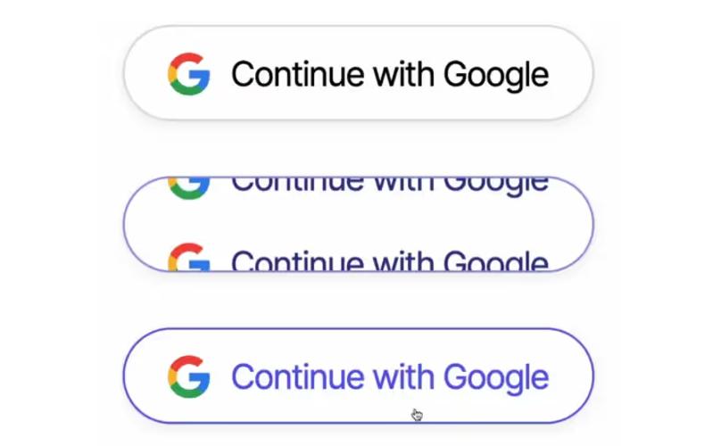 Animated Google Auth Button