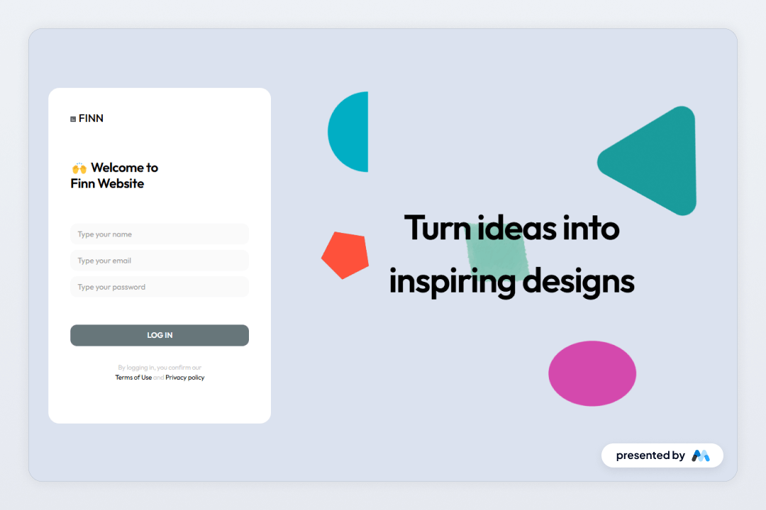 Creative Login Panel
