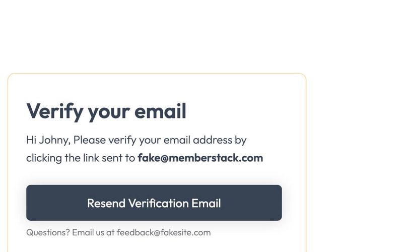 Email Verification Widget