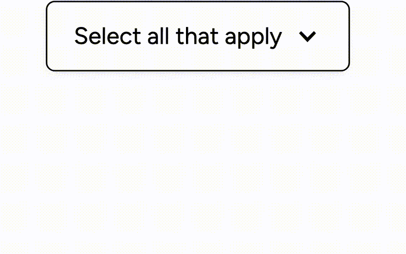 Custom Checkbox Dropdown