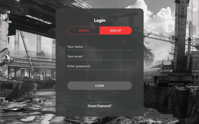 Modal Style Login & Signup