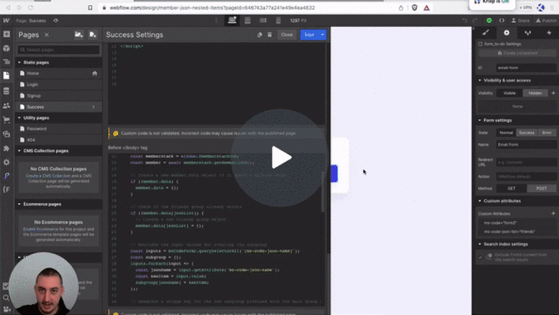 #2 - Ajouter des groupes d'éléments au JSON des membres