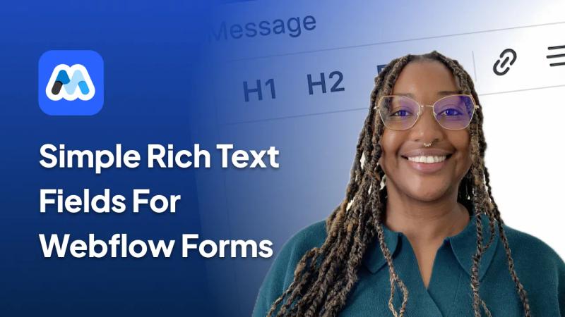 #179 - Rich Text Fields For Webflow Forms