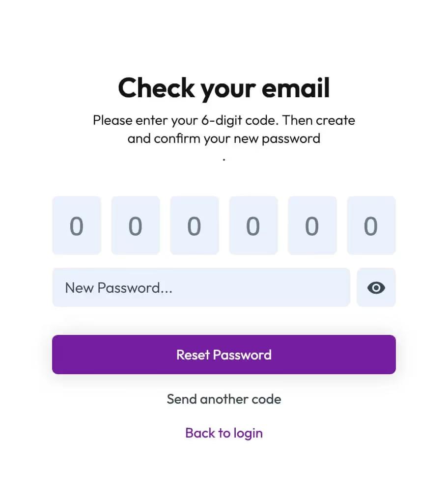 Downloads Reset Password Form