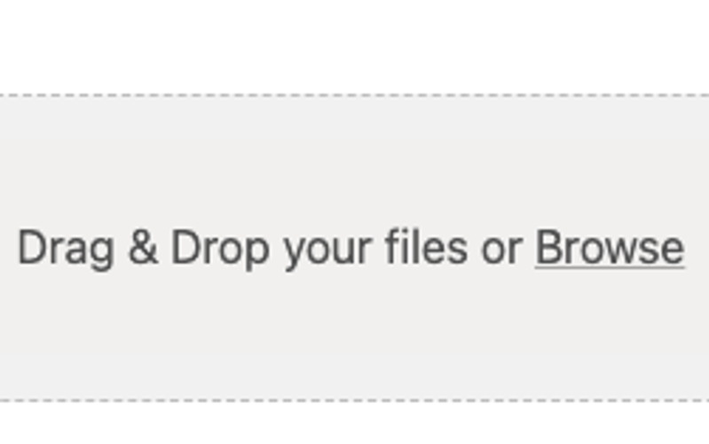 Drag To Upload File Input