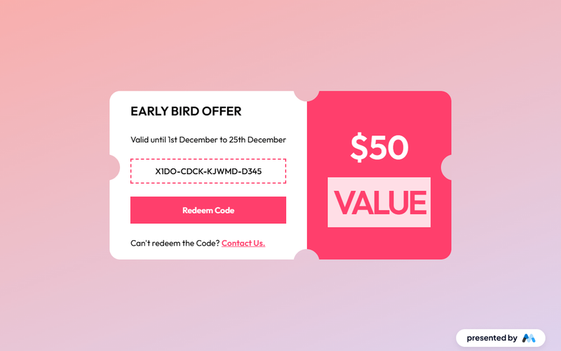 Special Value Coupon