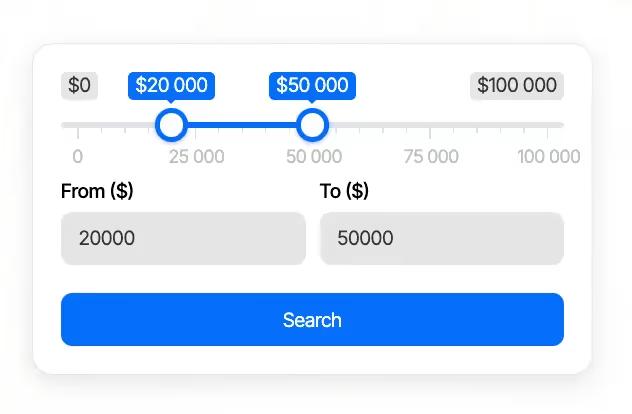 Price Range Picker